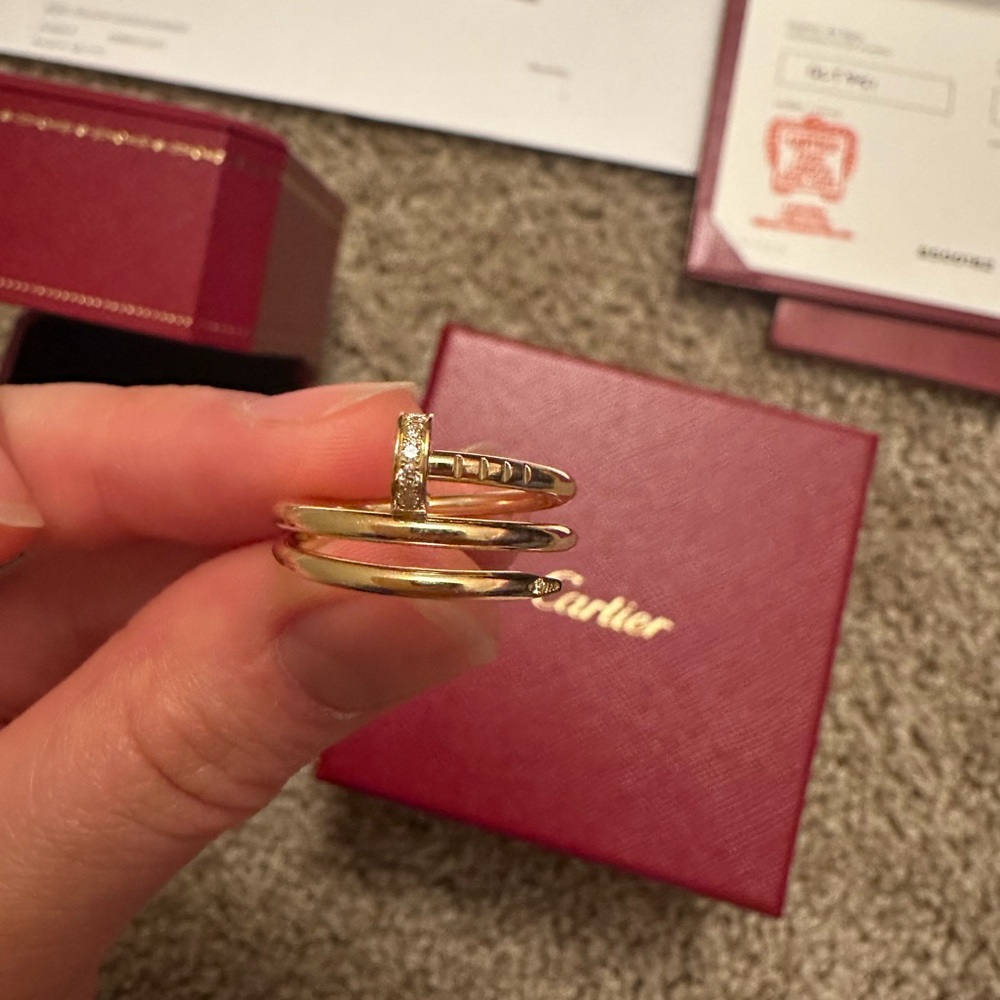 Cartier Juste Un Clou diamond ring Size 51 Yellow gold